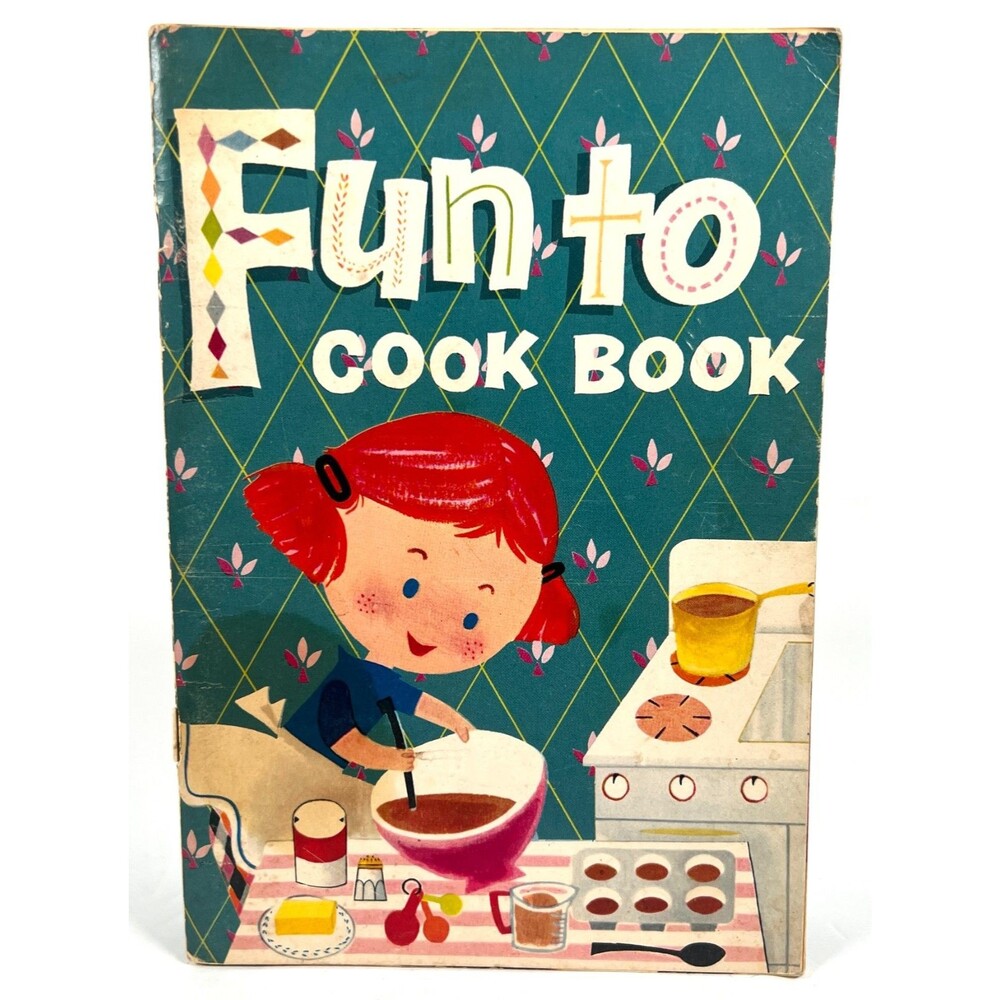 Vtg 1971 Fun To Cook Book Childrens Cookbook How To Teaching Book Baking Kids